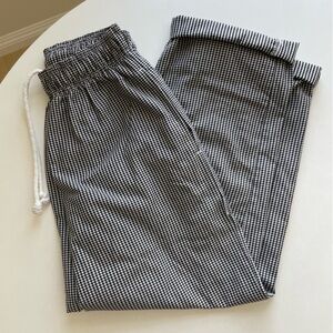 Vintage Gingham Black / White Chef’s Pants - Size Small
